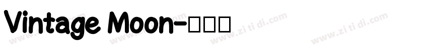 Vintage Moon字体转换